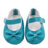 18 Inch American Girl Doll Shoes Solid Color Bow Shoes Green 18 inches 0 - Tophatter Daily Deals