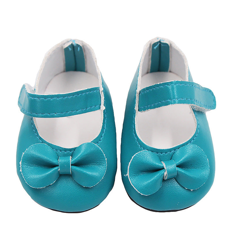 18 Inch American Girl Doll Shoes Solid Color Bow Shoes Green 18 inches 0 - Tophatter Daily Deals