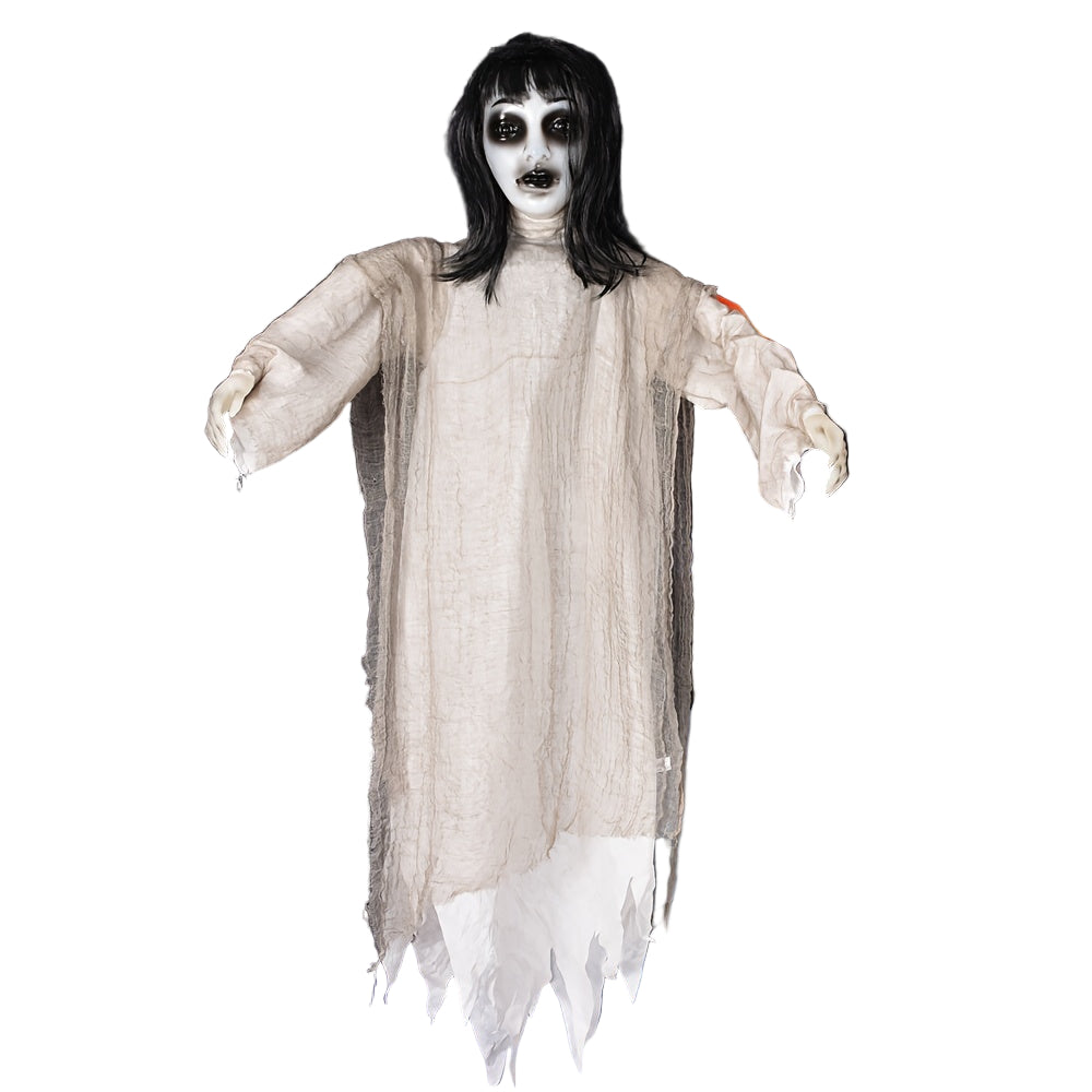 Hanging Halloween Decoration Female with Glowing Eyes Halloween - Tophatter Daily Deals