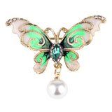 Butterfly brooch jewelry Green 0 - Tophatter Daily Deals