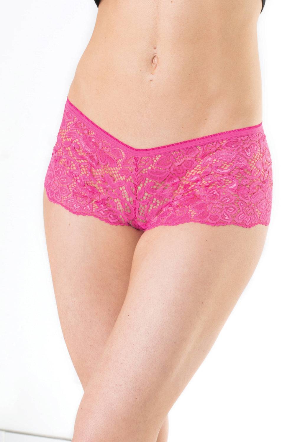 Coquette - 377 - Booty Short Pink OS Lingerie - Tophatter Daily Deals