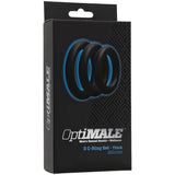 Optimale 3 C Ring Set (Black) – Thick Silicone Cock Rings With 32mm, 37mm, and 42mm Diameters > Cock Ring > Sets - Tophatter Daily Deals