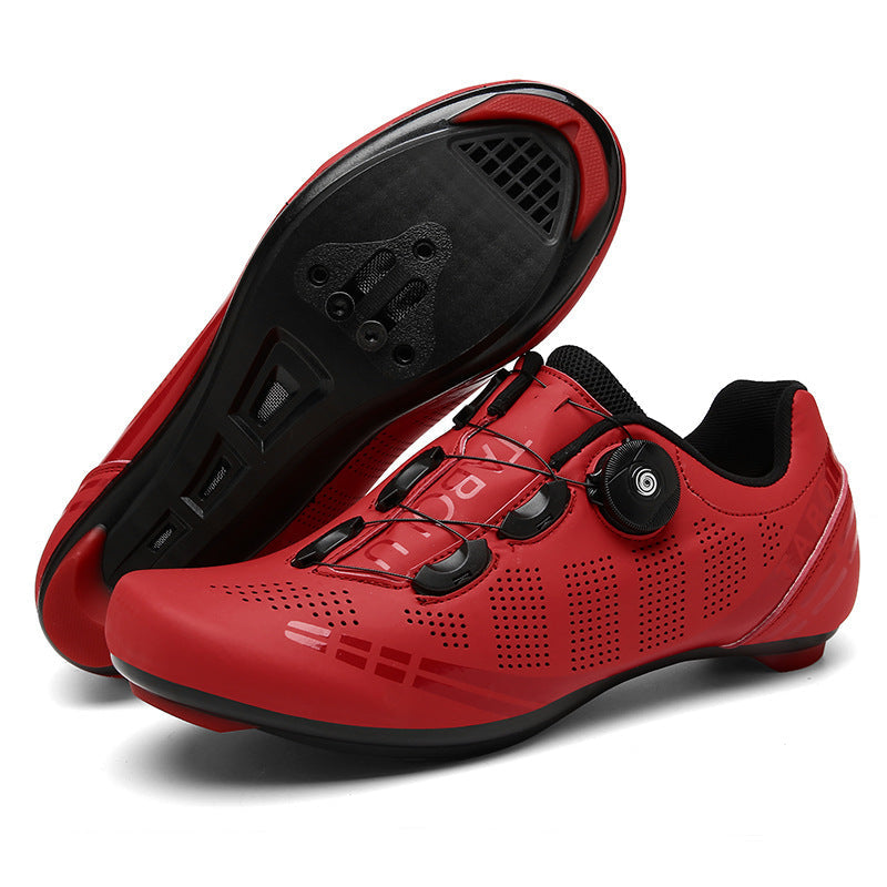 Breathable Cycling Shoes For Men Outdoor Sports Bike Sneakers Women Bicycle Shoes Road Cleats Sneakers Zapatillas Ciclismo Highway Red 0 - Tophatter Daily Deals
