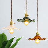 Brass Nordic Japanese Style Simple Niche Glass Chandelier 0 - Tophatter Daily Deals