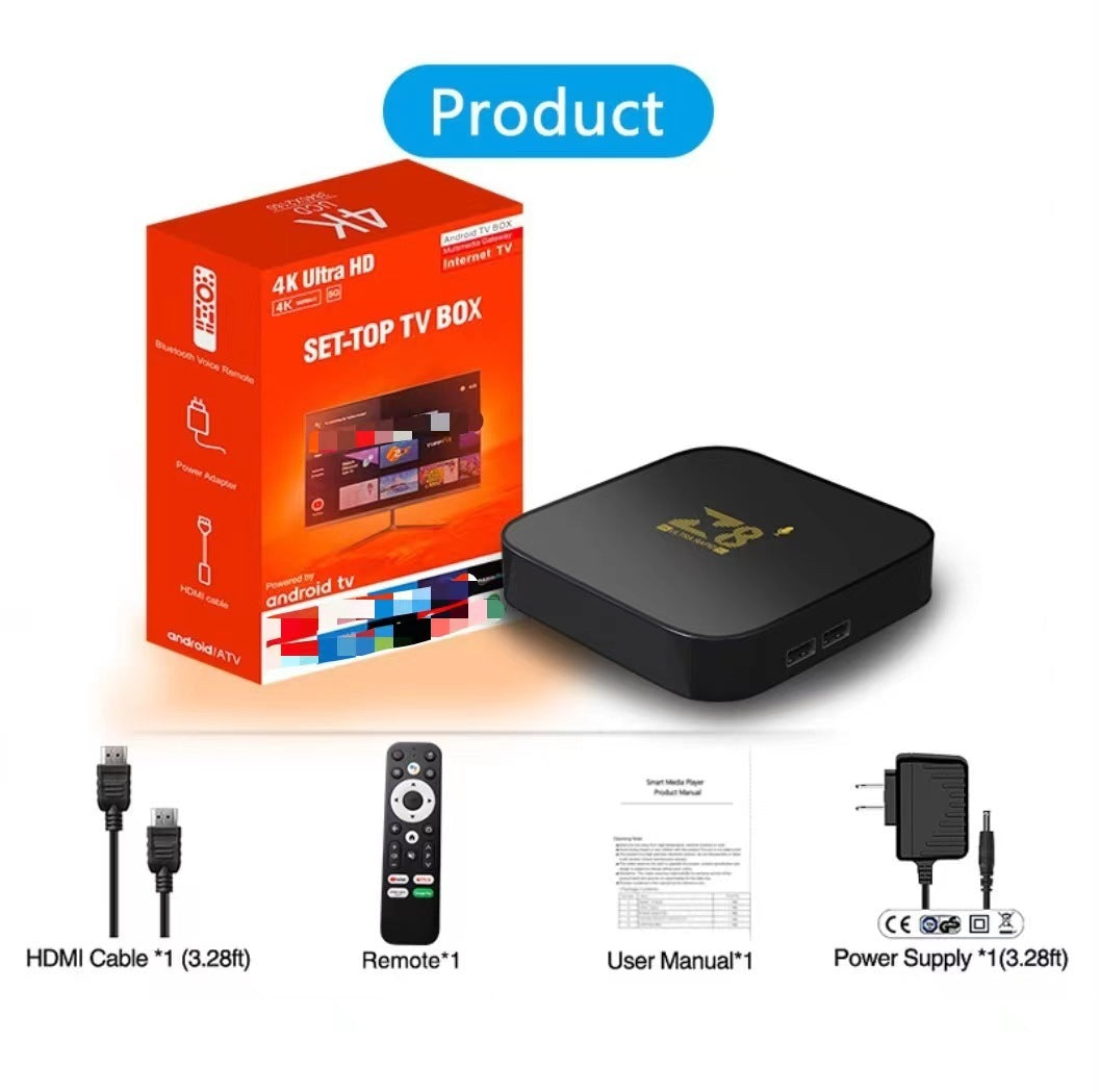 ATV Android 13 Bluetooth 5G Dual-band Wifi Network TV-set Box TV Box 0 - Tophatter Daily Deals