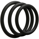 Optimale 3 Ring Set (Slate) – Silicone Thin Cock Ring Set with 40mm, 45mm, and 50mm Diameters > Cock Ring > Sets - Tophatter Daily Deals