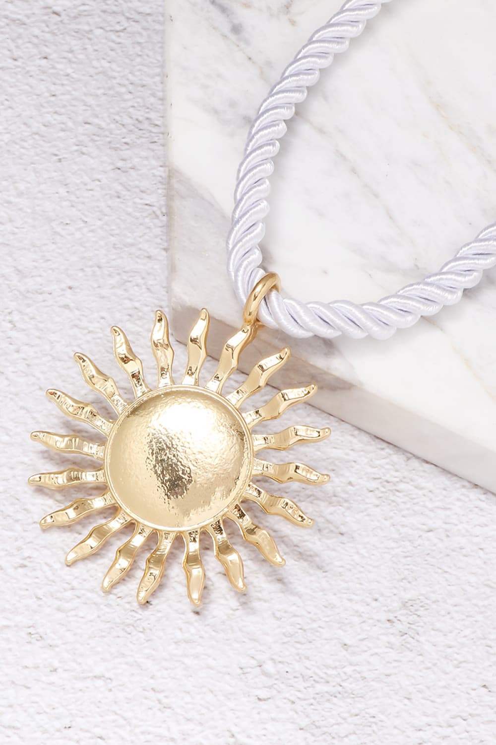 Zinc Alloy Sun Shape Pendant Necklace Necklaces - Tophatter Daily Deals