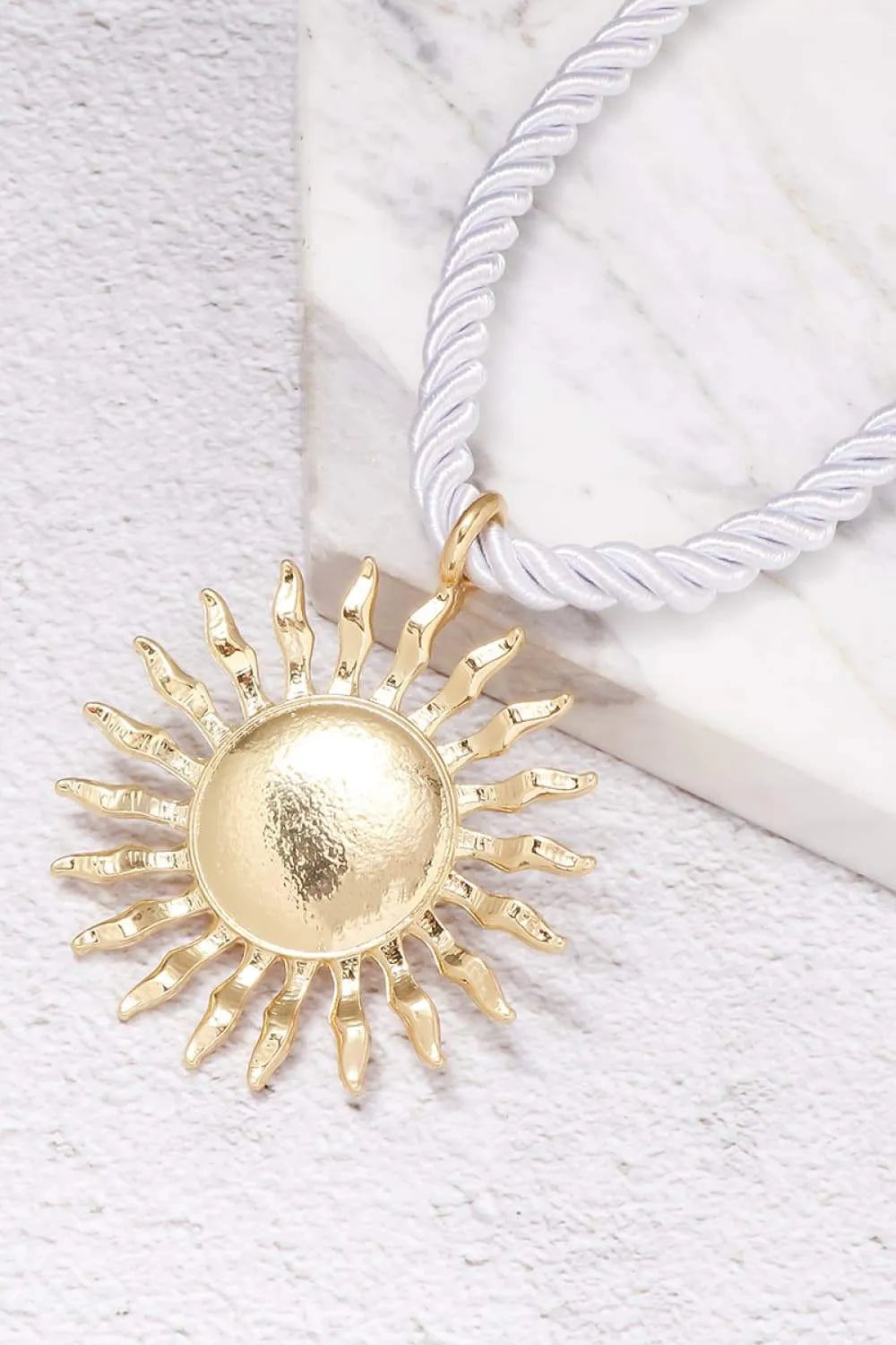 Zinc Alloy Sun Shape Pendant Necklace Necklaces - Tophatter Daily Deals