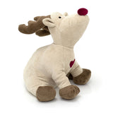 Rudy Red Nosed Reindeer Doorstop | Fabric Animal Door Stop Christmas Doorstop Doorstop - Tophatter Daily Deals