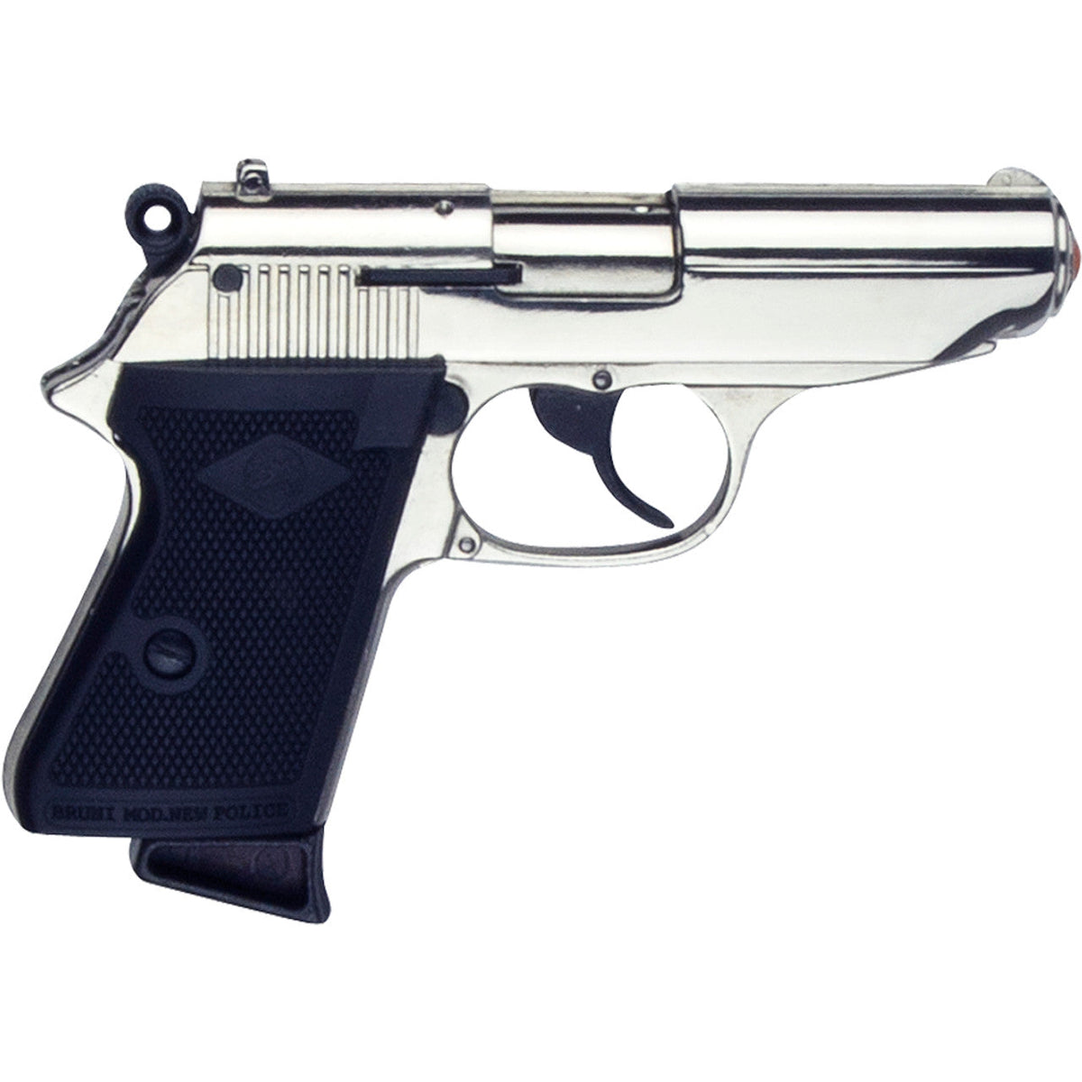 Replica James Bond PPK Style Nickel Finish 9MM Blank Firing Automatic Gun - Tophatter Daily Deals