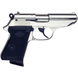 Replica James Bond PPK Style Nickel Finish 9MM Blank Firing Automatic Gun - Tophatter Daily Deals