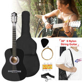 38" Acoustic Beginners Guitar with Guitar Bag Strap Tuner Extra String Toys & Games - Tophatter Daily Deals