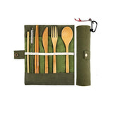 Bamboo portable tableware gift box 11pcs set 0 - Tophatter Daily Deals