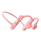 Bone Conduction Bluetooth 5.0 Waterproof Headphones Pink 0 - Tophatter Daily Deals