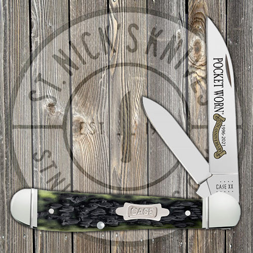 Case Copperhead - Pocket Worn - 25th Anniversary Olive Green Bone - 38192 Traditional Knives - Tophatter Daily Deals