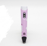 3D print pen 3D pen two generation graffiti 3D stereoscopic paintbrush children puzzle painting toys Pink 0 - Tophatter Daily Deals