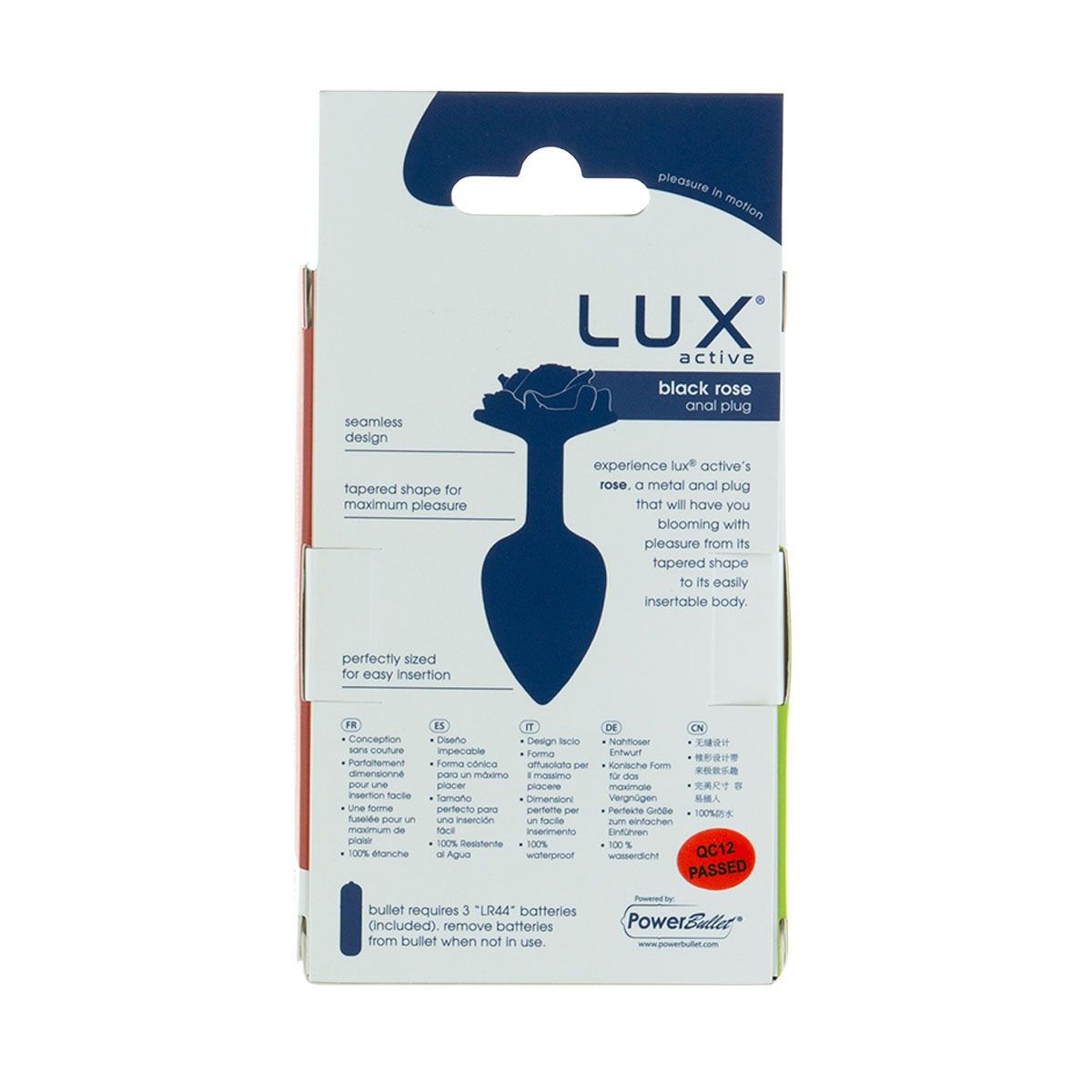 Lux Active Black Rose Butt Plug Anal Sex Toys - Tophatter Daily Deals