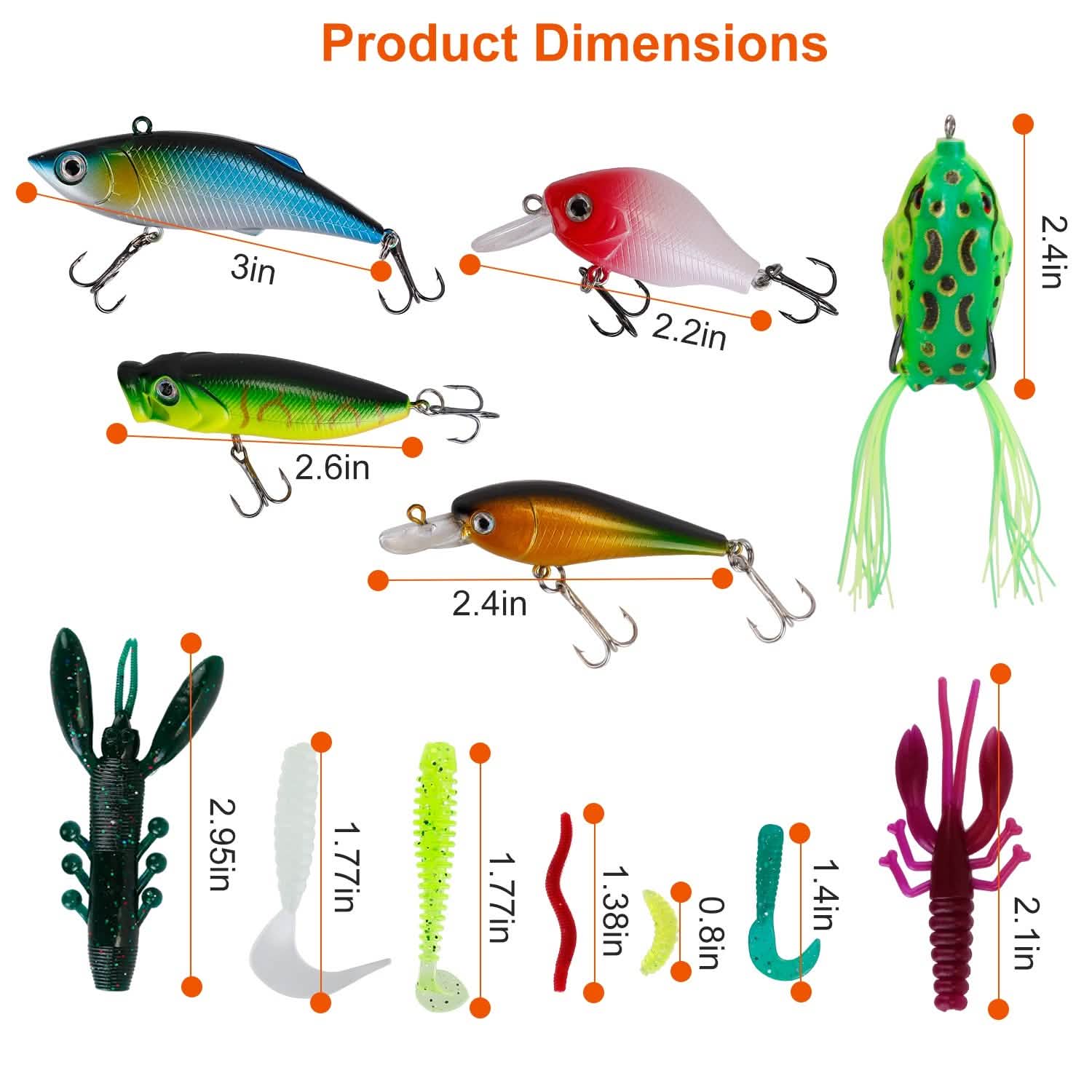 383-Piece: Fishing Lures Tackle Box Outdoor Recreation - Tophatter Daily Deals