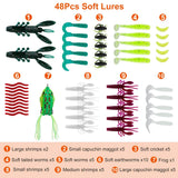383-Piece: Fishing Lures Tackle Box Outdoor Recreation - Tophatter Daily Deals