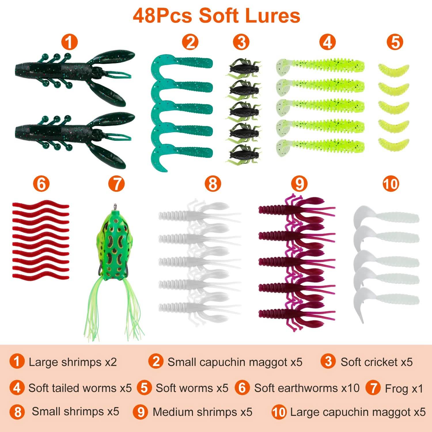 383-Piece: Fishing Lures Tackle Box Outdoor Recreation - Tophatter Daily Deals