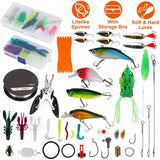383-Piece: Fishing Lures Tackle Box Outdoor Recreation - Tophatter Daily Deals