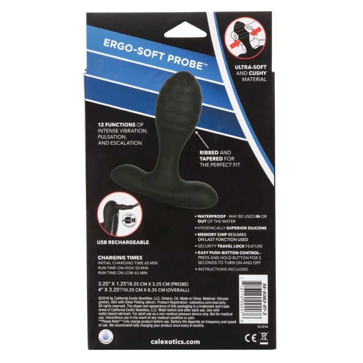 Eclipse Ultra-Soft Probe in Black Prostate Massager - Tophatter Daily Deals