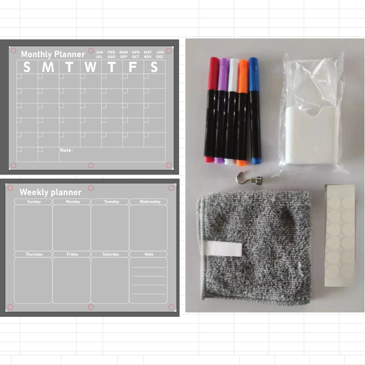 Acrylic Message Board Note Board Exhibition Board Acrylic 6Magnetic Transparent 0 - Tophatter Daily Deals