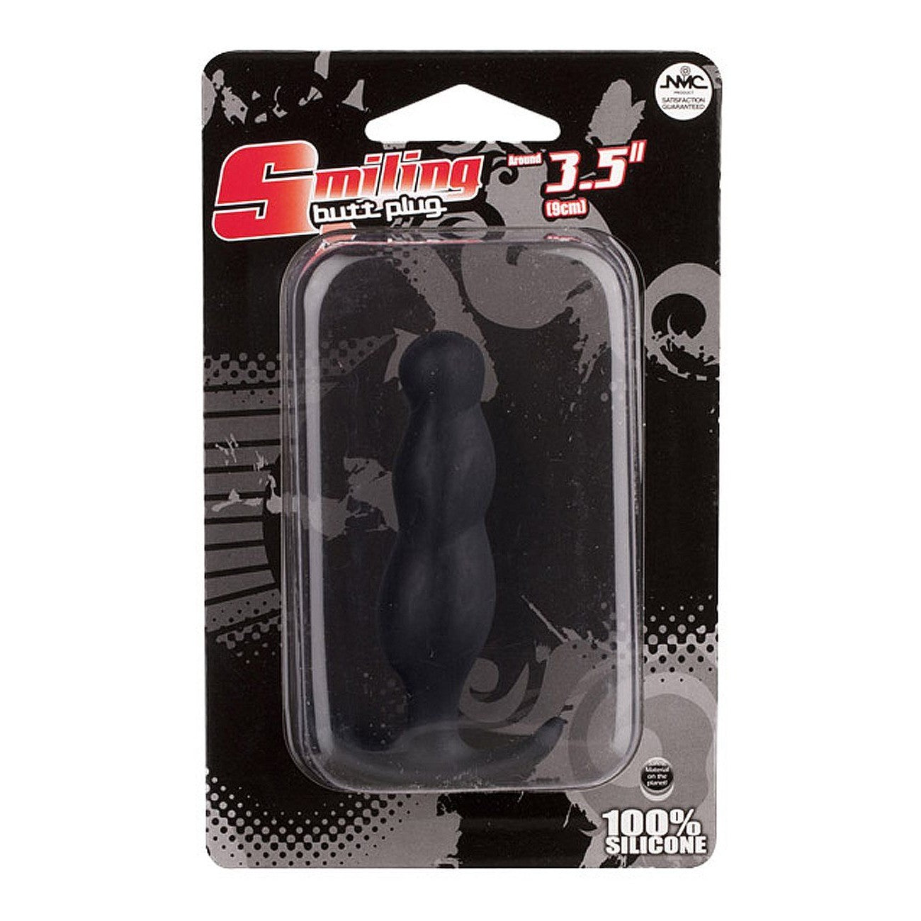 Smiling Silicone Swirl Butt Plug 3.5" in Black Anal Sex Toys - Tophatter Daily Deals