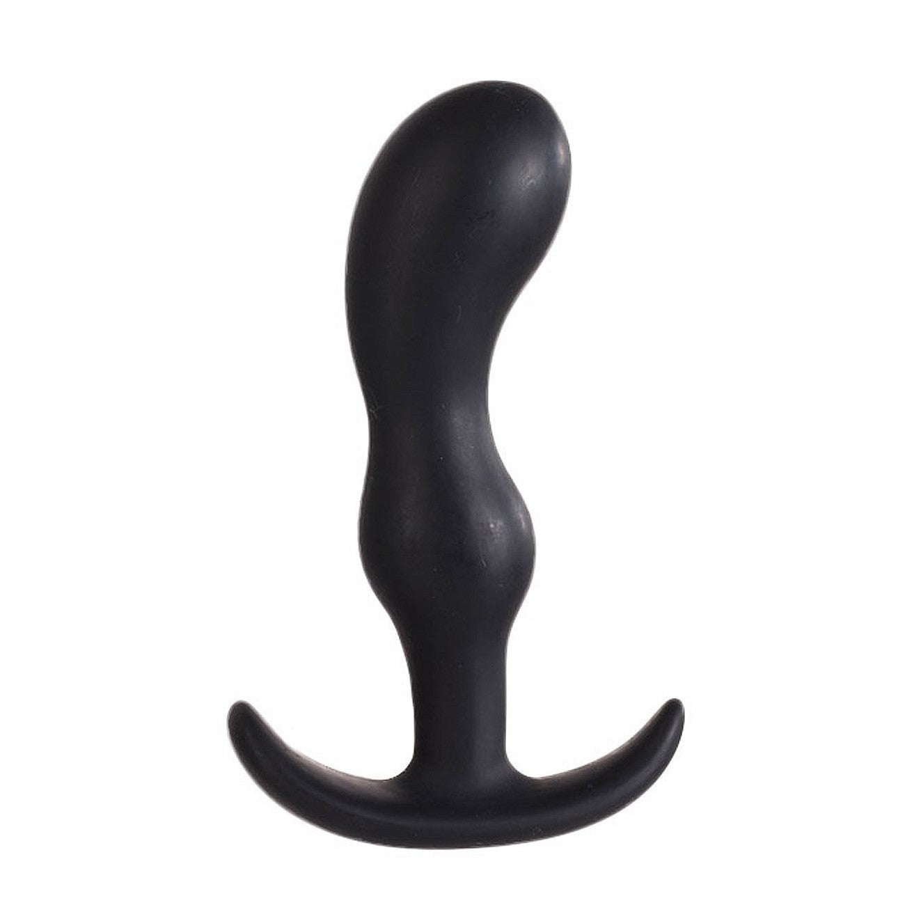 Smiling Silicone Prostate Butt Plug 3.5" in Black Prostate Sex Toys - Tophatter Daily Deals