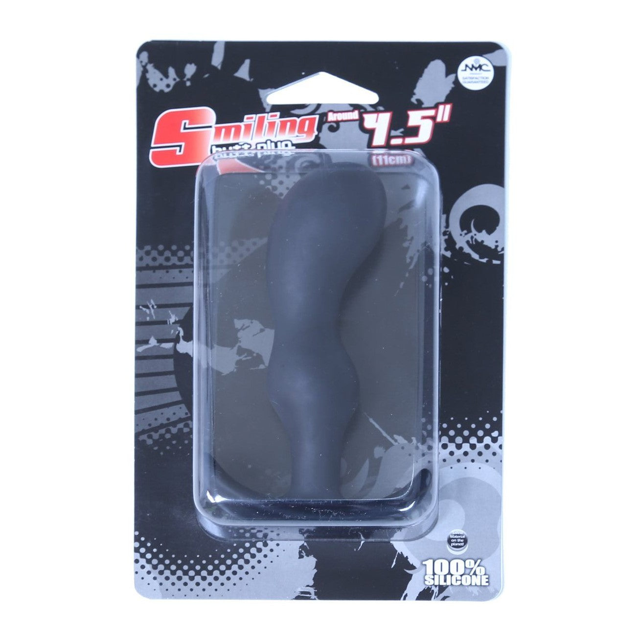 Smiling Silicone Prostate Butt Plug 4.5" in Black Prostate Sex Toys - Tophatter Daily Deals