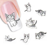 1 Sheet Cat Nail Art Sticker 0 - Tophatter Daily Deals