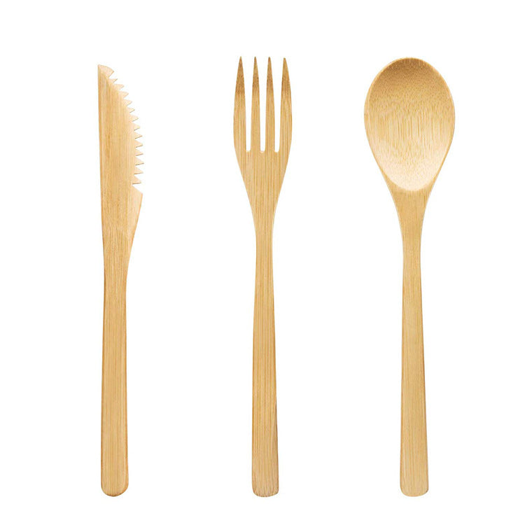 Bamboo portable tableware gift box 11pcs set 0 - Tophatter Daily Deals