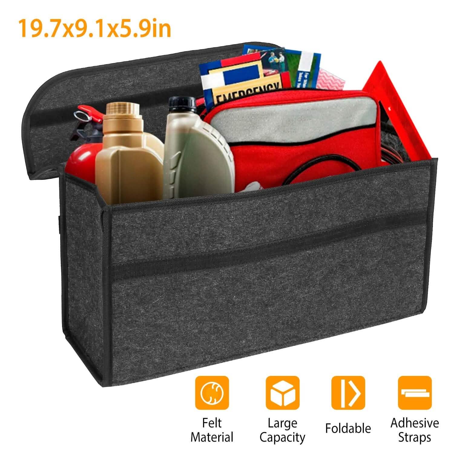 3.85 Gal Car Boot Organizer Automotive - Tophatter Daily Deals