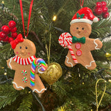 Gingerbread Cookie Christmas Bauble | Christmas Tree Hanging Decoration - 10cm Baubles - Tophatter Daily Deals