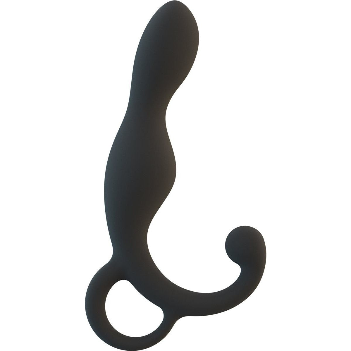 Lux LX1 Silicone Male Prostate Stimulator in Black Prostate Massager - Tophatter Daily Deals