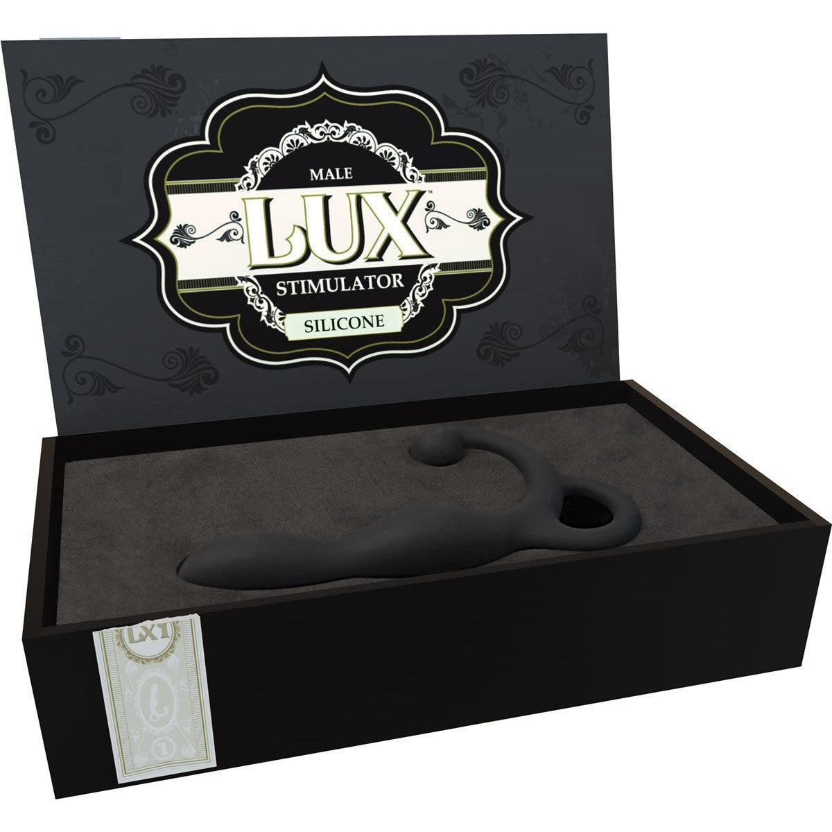Lux LX1 Silicone Male Prostate Stimulator in Black Prostate Massager - Tophatter Daily Deals