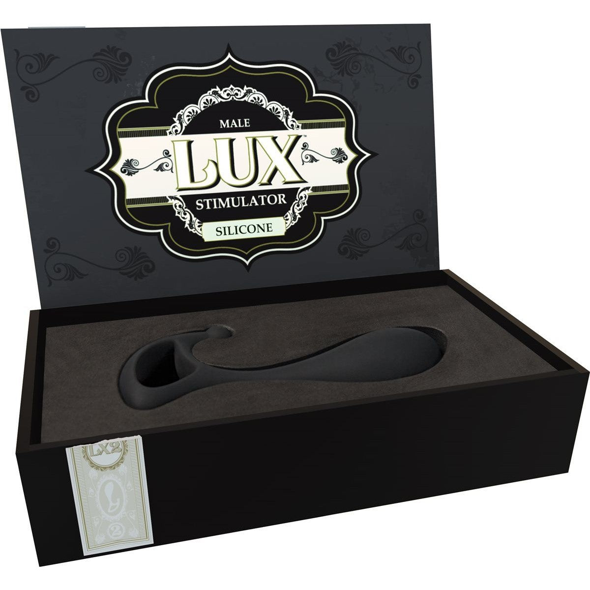 Lux LX2 Silicone Male Prostate Stimulator in Black Prostate Massager - Tophatter Daily Deals