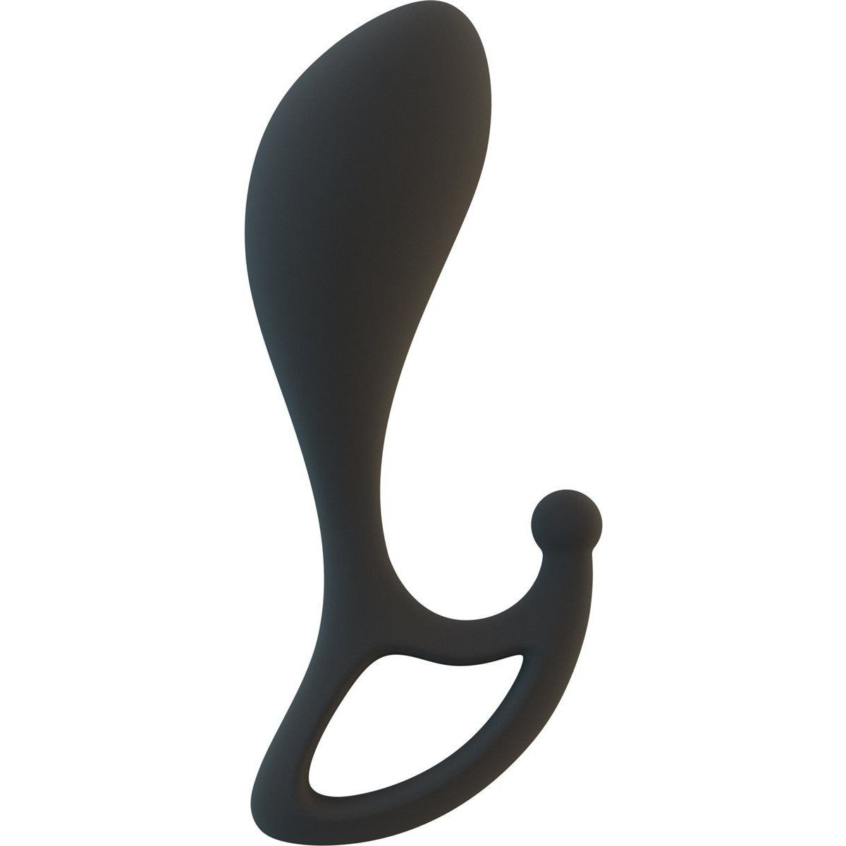 Lux LX2 Silicone Male Prostate Stimulator in Black Prostate Massager - Tophatter Daily Deals