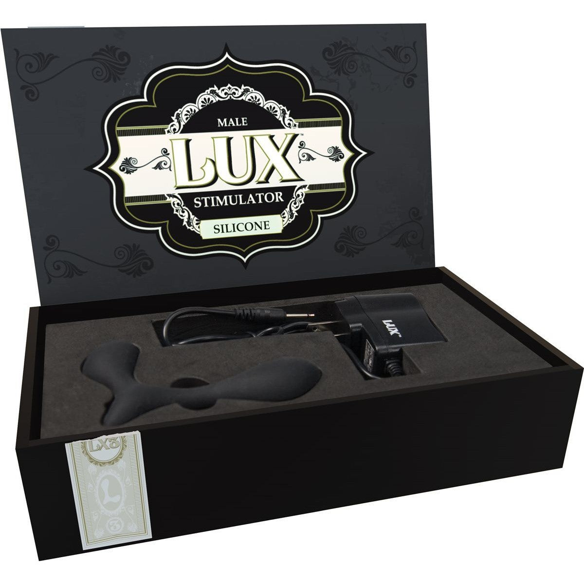 Lux LX3 Vibrating Silicone Male Prostate Stimulator in Black Prostate Massager - Tophatter Daily Deals