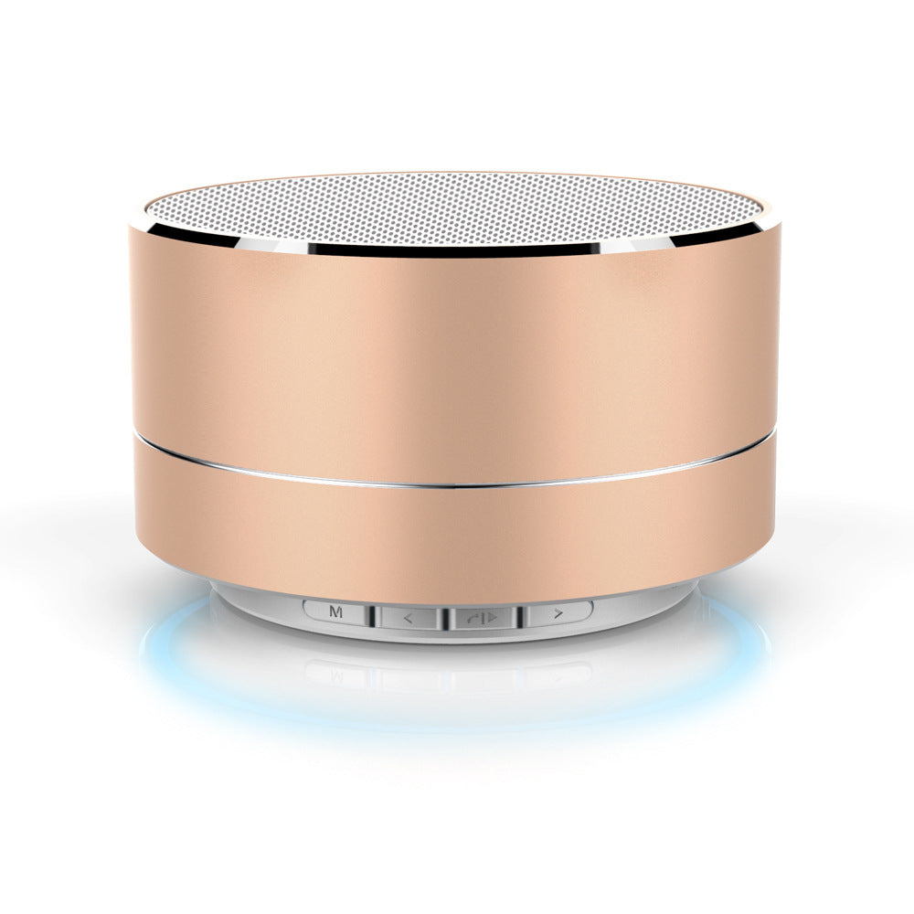 A10 Aluminum Speaker Bluetooth Speaker Gold 0 - Tophatter Daily Deals
