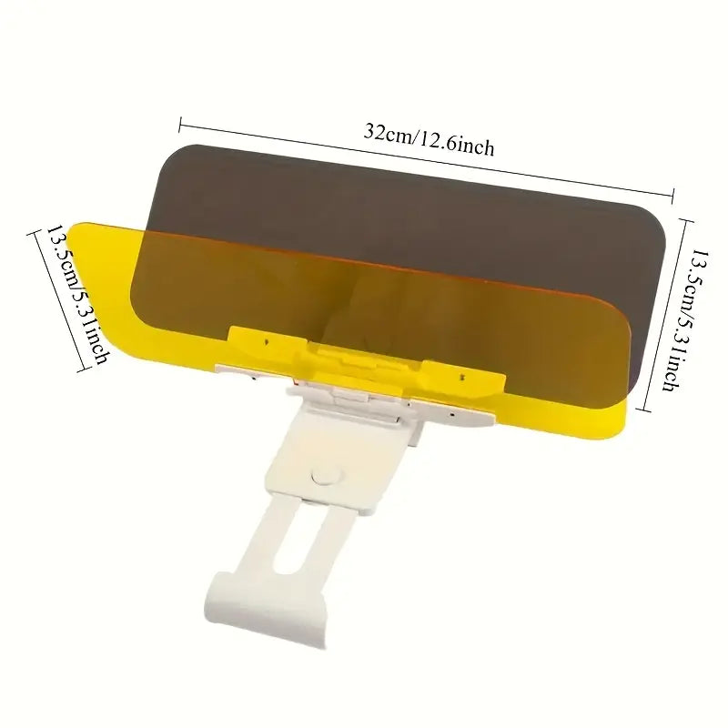 Dual-Use Car Sun Visor – Polarized Day & Night Anti-Glare, UV Resistant Automotive - Tophatter Daily Deals