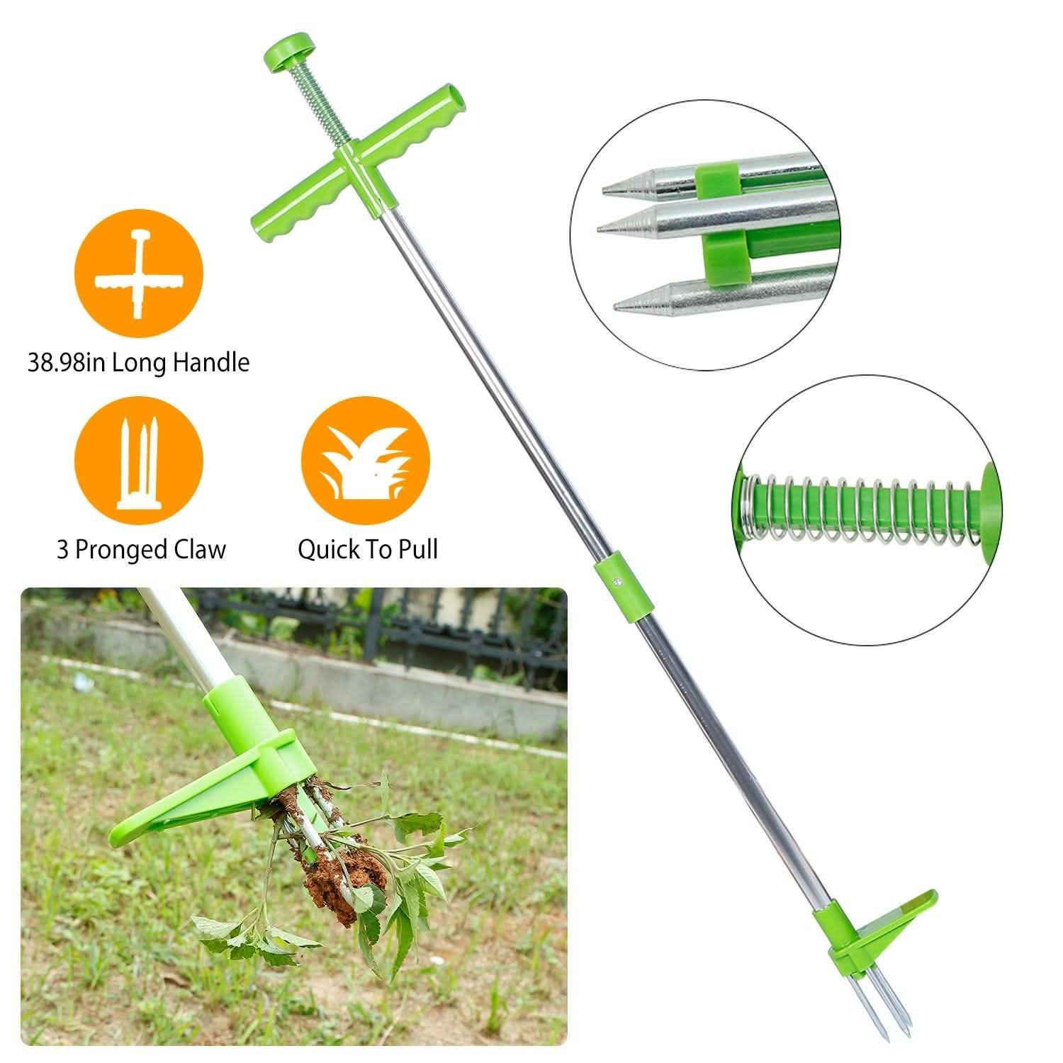 38.98" Weed Puller Twister Stand Up Root Removal Garden & Patio - Tophatter Daily Deals