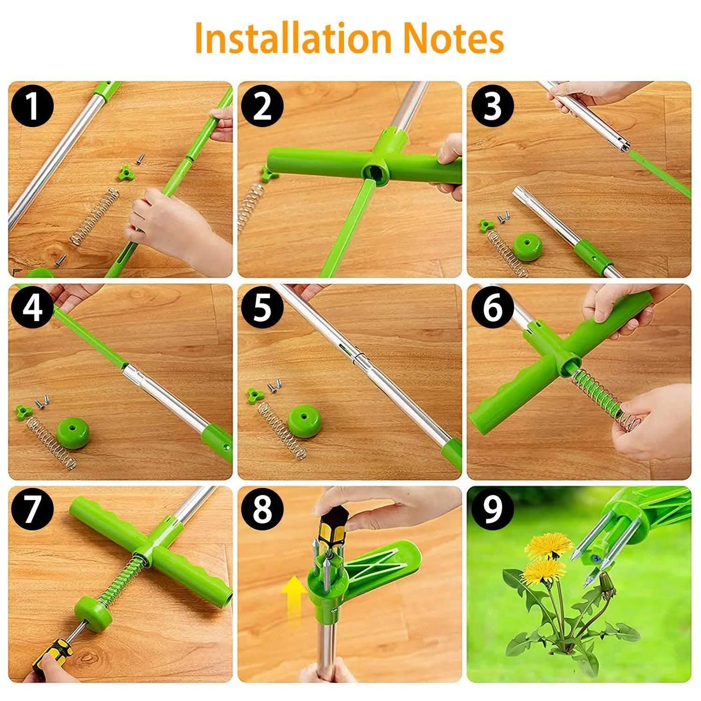 38.98" Weed Puller Twister Stand Up Root Removal Garden & Patio - Tophatter Daily Deals