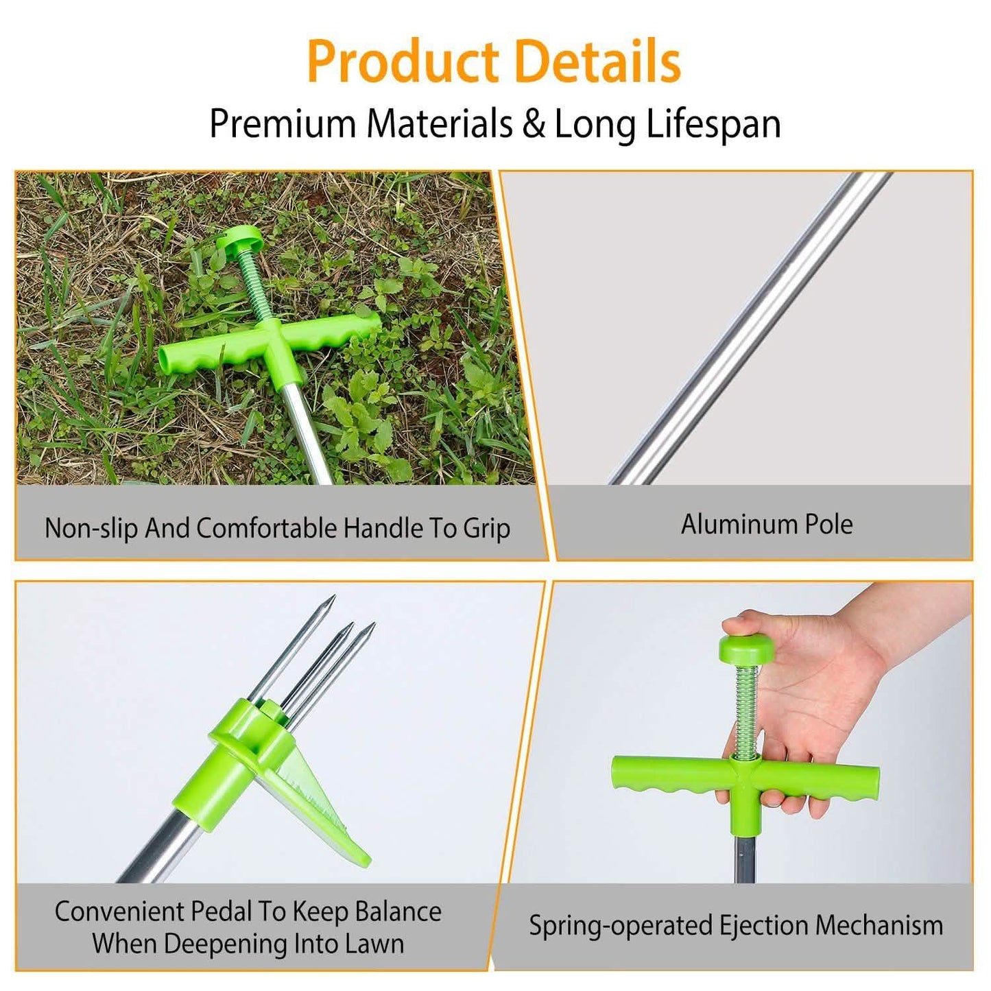 38.98" Weed Puller Twister Stand Up Root Removal Garden & Patio - Tophatter Daily Deals