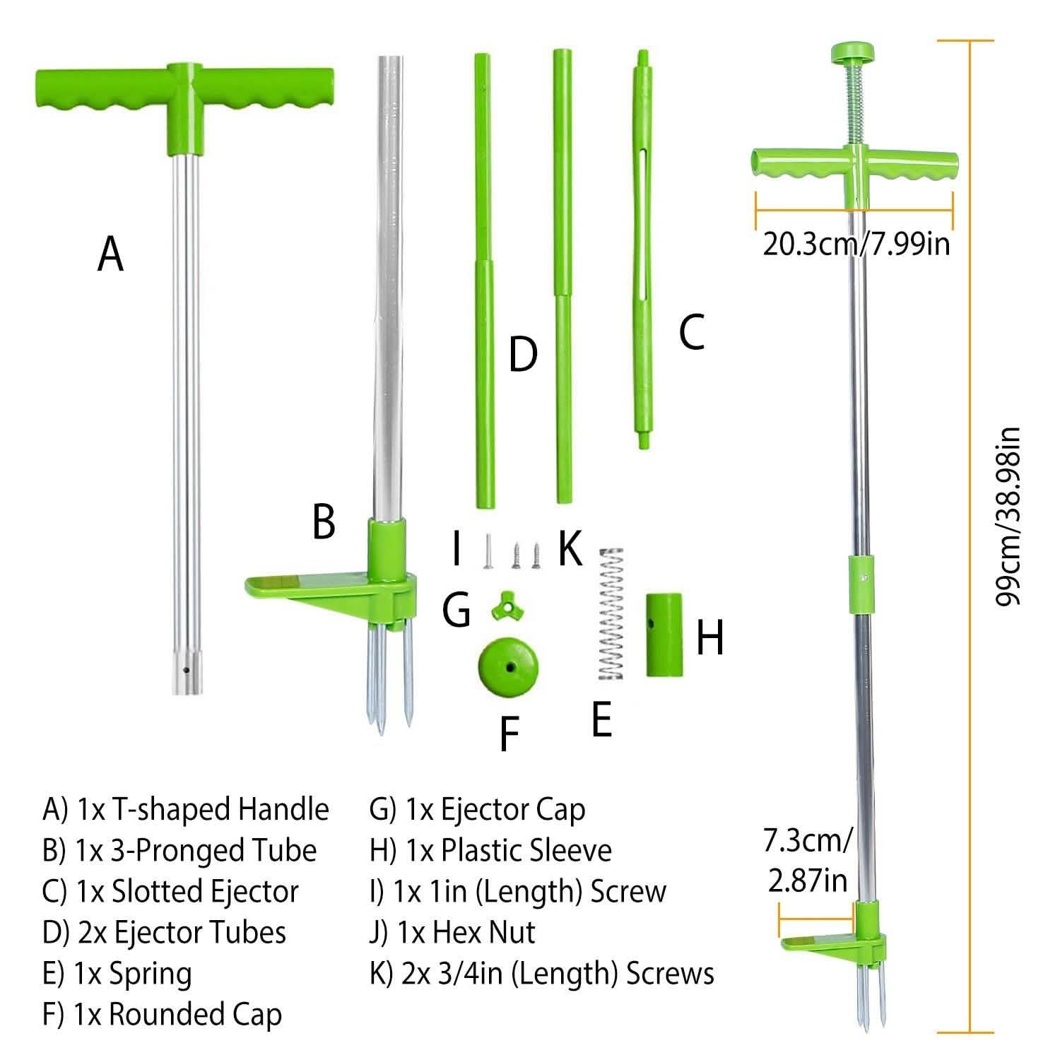 38.98" Weed Puller Twister Stand Up Root Removal Garden & Patio - Tophatter Daily Deals
