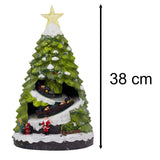 LED Christmas Tree | Rotating Train & Colourful Lights Christmas Scene - 38cm LED Light - Tophatter Daily Deals