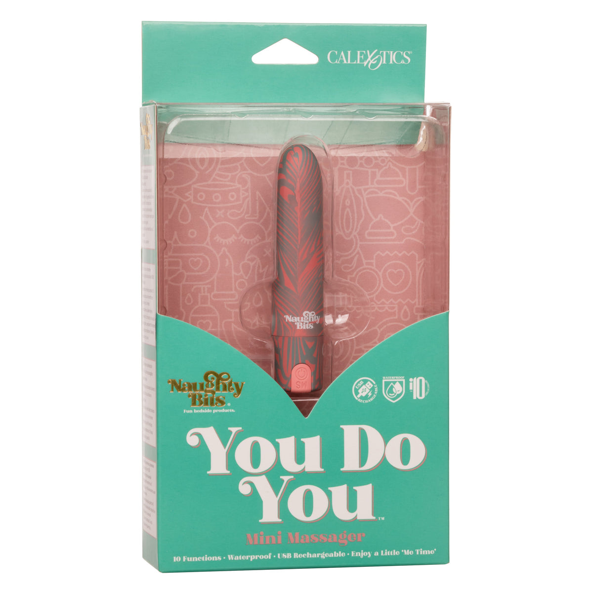 Naughty Bits You Do You Mini Massager 3-Inch Silicone Bullet with Floral Pattern and 10 Vibration Functions > Vibrators > Mini Vibrators - Tophatter Daily Deals