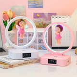 Angel Girl Magnetic Suspension Bluetooth Clock Speaker 0 - Tophatter Daily Deals
