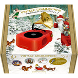 Retro Gramophone Musical Advent Calendar | Music Box Christmas Advent Calendar Advent Calendar - Tophatter Daily Deals