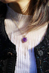 Natural Stone Heart Pendant Necklace Necklaces - Tophatter Daily Deals